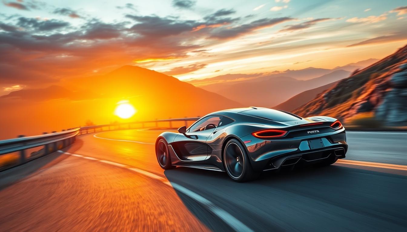 Luxury sports cars showcasing speed and elegance